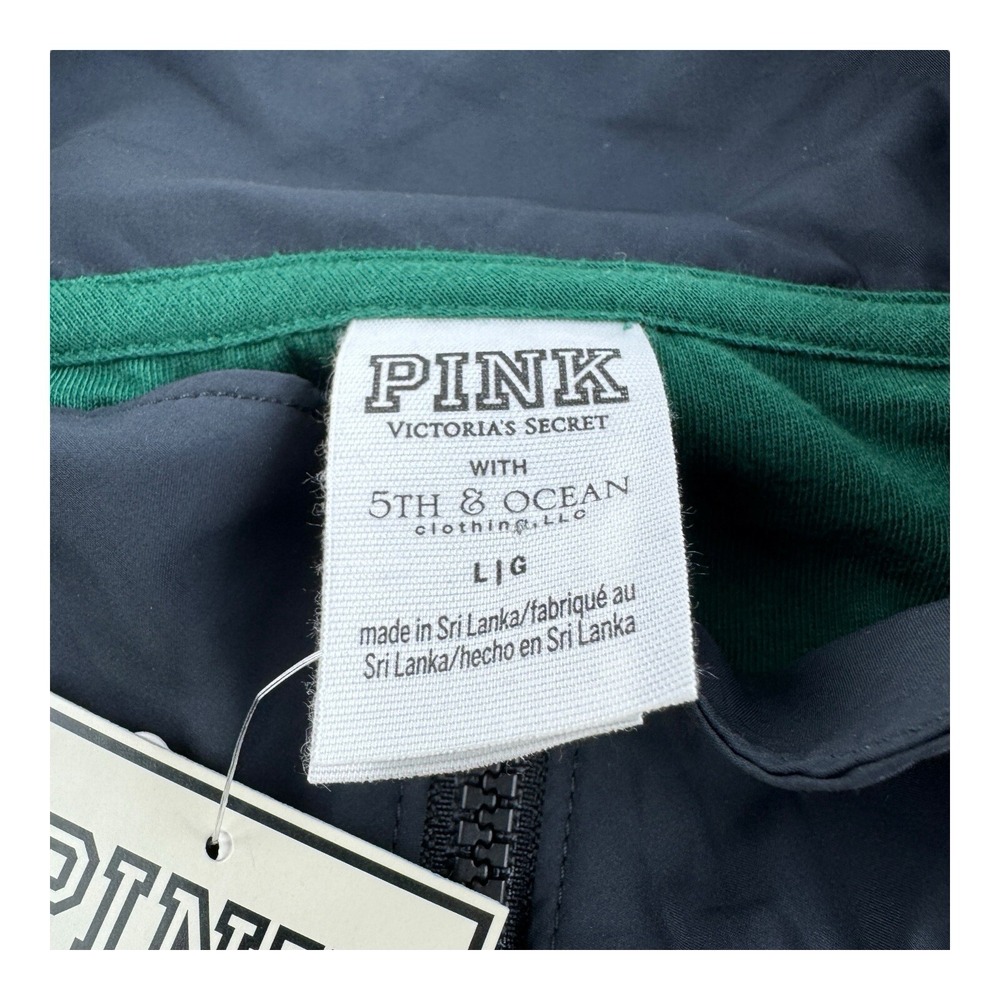 Pink Victoria's Secret 5th & Ocean Michigan State Spartans ½ Zip Women's L‎ NWT - Picture 5 of 8